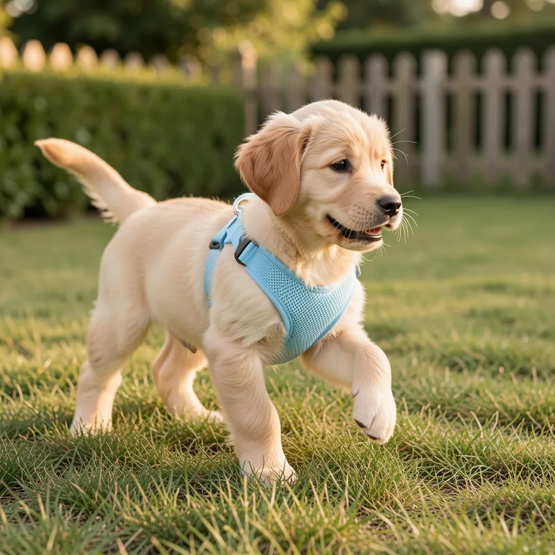 À quel âge mettre un harnais à un chiot ? Guide par âge et race