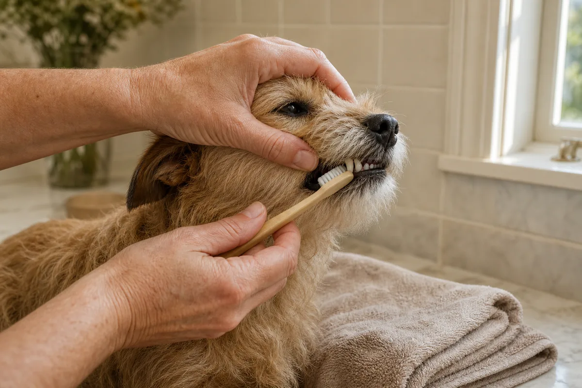 Brosser les dents de son chien : méthode et fréquence
