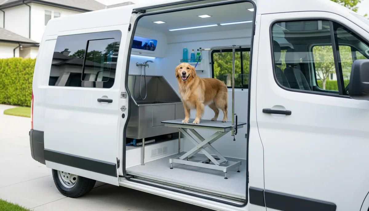 Toilettage chien en camion : tarifs et déroulement d'une séance en 2026