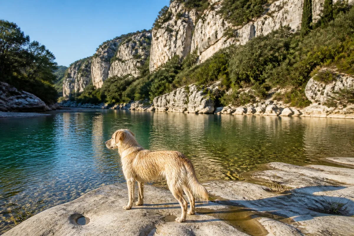 Vacances en Ardèche avec son chien : le guide pratique